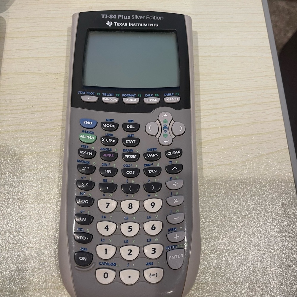 Texas Instruments TI-84 Plus Silver Edition Graphing Calculator - Gray